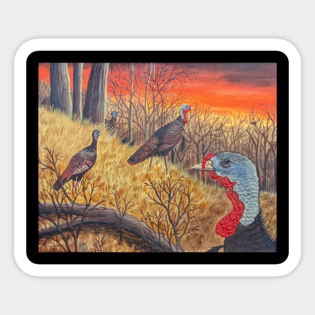 Gobbler Ridge Sticker by Matt Starr Fine Art